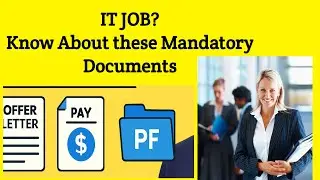 Documents Needed to Join an IT Job | Offer Letter, Payslips, PF Explained #skfacts 
