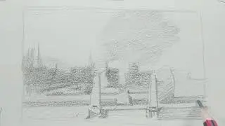 Sketching a landscape using values