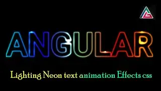 Lighting Neon text animation Effects css I Neon text animation I neon css