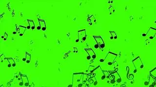 music notes green screen background | floating musical notes overlay #videoediting