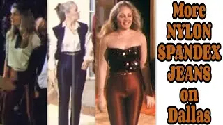 CHARLENE TILTON in Nylon Spandex Disco Pants Rock Jeans