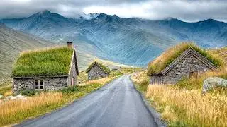 Norway Scenic Drive – Serene Countryside Roads, Beautiful Villages and Relaxing Nature Trip 4K