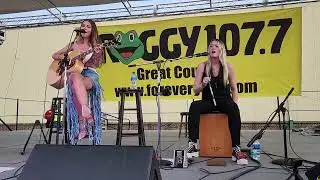 Calista Clark & Mia Morris York Fair Froggy 107.7 stage 7-27-2022 part 1 of 13 Change My Mind