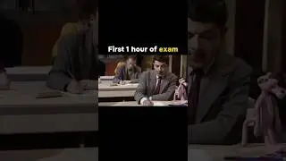 Mr. Bean in Exams: The First Hour Struggle! 😂 #shorts #comedy #study #mrbean