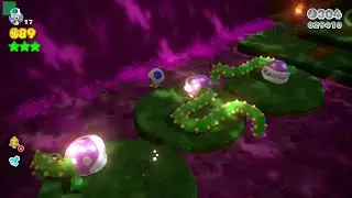 Super Mario 3D World - 4-2 Piranha Creeper Creek - All Green Stars & Stamp 100% Gameplay Walkthrough