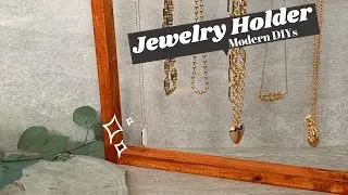 Easy Wood Necklace Jewelry Holder | #Shorts | Cheap Jewelry Holder DIY