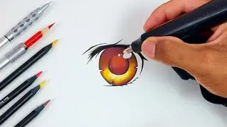 Como colorir olho de anime passo a passo