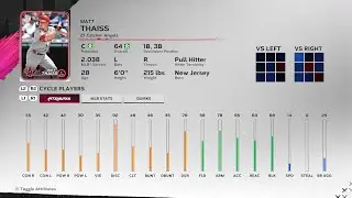 【MLBTheShow24Stats/メジャーリーグ選手能力】 Angels 21 Matt Thaiss エンゼルス マット・タイス選手