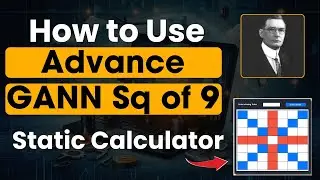 How to use Gann Sq of 9 Static Calculator | #trading