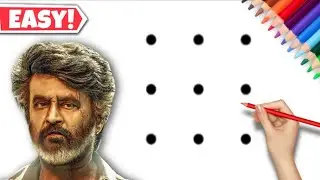 Coolie Rajnikanth Drawing | How to draw Rajnikanth