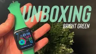 Bright Green Apple Watch Sport Band Unboxing
