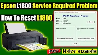 how to reset service epson l1800 printer || Epson l1800 printer ko reset kaise kare ||