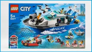 Lego City 60277 Police Patrol Boat Speed Build