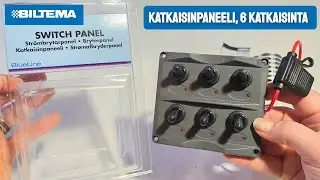 BILTEMA 12V/24V Katkaisinpaneeli, 6 katkaisinta &ndash; Str&ouml;mbrytarpanel, Bryterpanel, Switch Panel