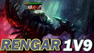 3 STAR RENGAR 1V9 SLICING UP THE ENEMY BOARD  | SET 1 TFT Teamfight Tactics #Shorts