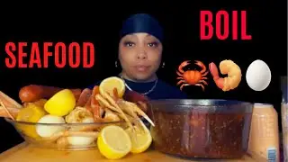 SEAFOOD BOIL|JOIN ME 🥀|BLOVES SAUCE|#THEREALLADYREDASMR😜