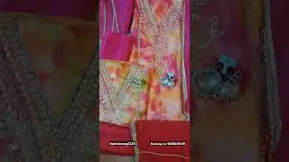 Natural crepe with beautiful heavy handwork suit #fashion #weddingfabric #suit #dress #girl #womens