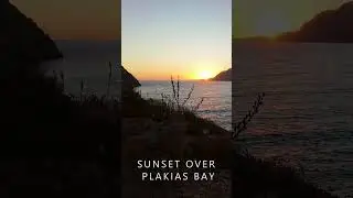 Crete - Sunset Over Plakias Bay in 10 seconds #cretegreek #sunset #Plakias #dji #summer