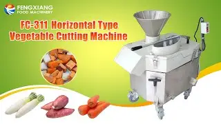 FC 311 Vegetable Dicing Machine Test &ndash; Cutting White Radish, Carrot, and Sweet Potato into Cubes
