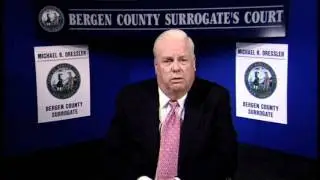Bergen County Surrogate Michael R. Dressler on Probate