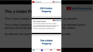 CSS Z-Index Property #css