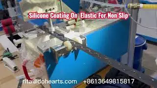 how to printing non slip silicone on elastic waistband band tape,automatic silicone coating machine