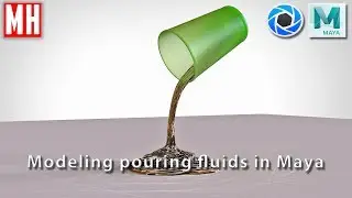 Time Lapse Friday : Manually modeling pouring fluid in Maya 2018