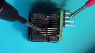 Прозвонка контактов переходника с SOIC8 на DIP8