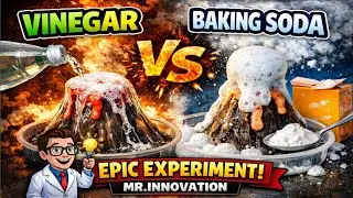 💯Vinegar VS Baking soda💘#scienceproject#scienceexperiment#shorts