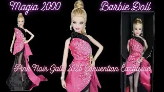 Pink Noir Gala Barbie Doll Magia 2000 Limited Edition 2025 Barbie Convention Exclusive Doll