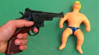 Teste: Tiro de Rev&oacute;lver .38 Vs Boneco Indestrut&iacute;vel