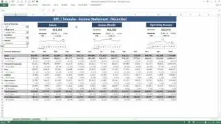 [Arabic] Dynamic Income Statement Microsoft Excel (Demo)