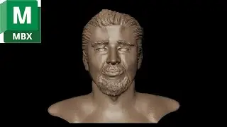 Sculpting: Bust of John Buscema, made in Mudbox