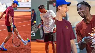 Sinner Took On Monfils&rsquo;s Trick Challenge & Left Him Speechless | Roland-Garros 2025