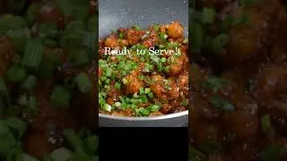 Restaurant style Cauliflower/Gobi Manchurian in Minutes #shorts #manchurian