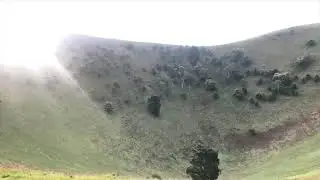 Climbing Mt Noorat in  Victoria&rsquo;s Western District.