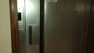 Special! Old single-speed traction elevator in unknown building