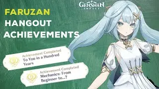 Faruzan Hangout Hidden Achievements || Genshin Impact 3.5