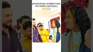 elvisyadav pahuche gauri gopal ashram 😱🥰🤗 #shorts #ytshorts #elvishyadavsystumm #aniruddhacharyaji