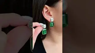 Royal Emerald Earrings💚