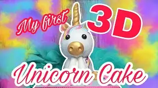 MY FIRST 3D UNICORN CAKE | cake tutorial | unicorn cake |Joj Lincaro