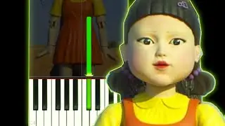 SQUID GAME DOLL SONG ON PIANO