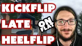Kickflip Late Heelflip on Flat--Technical Flatground Skating