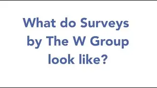 What Do Surveys by The W Group Look Like? | Surveys by The W Group