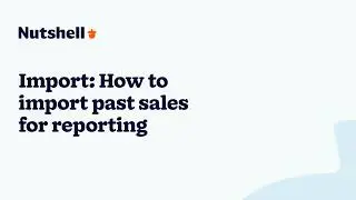 Import: How to import past sales for reporting