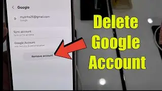 Samsung Galaxy A26: How To Delete Google Account | Remove Google Account