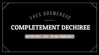 CARTE COMPLETEMENT DECHIREE YVES DOUMERGUE PAR MAURICE DOUDA #MAGIE