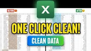 Excel Data Cleaning in ONE CLICK! (Complete VBA Automation Tool)