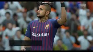 ARTURO VIDAL GOAL BARCELONA VS VALENCIA LA LIGA SANTANDER FIFA 19
