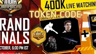 FREE FIRE INDIA CHAMPIONSHIP FALL 2021 REDEEM CODE FOR GOLDEN TOKEN , AM Alive , Anndy , Manish